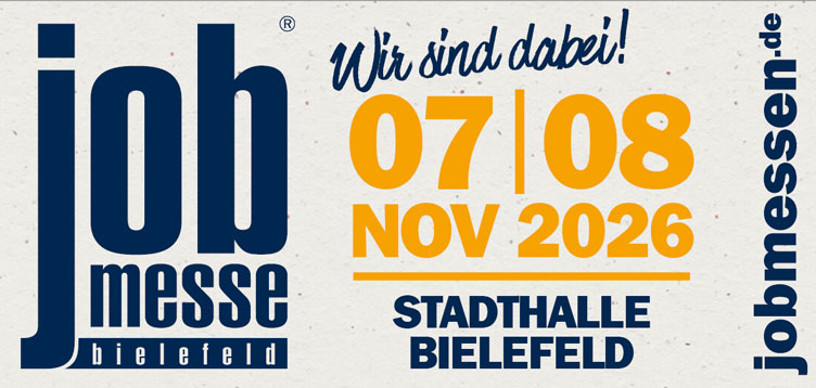 Job-Messe Bielefeld - Wir sind dabei!